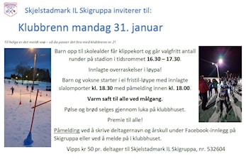 Klubbrenn nr 2. mandag 31. januar